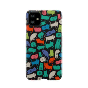 Cool Cats. Funny Cute Colorful Pet Design. Phone Case