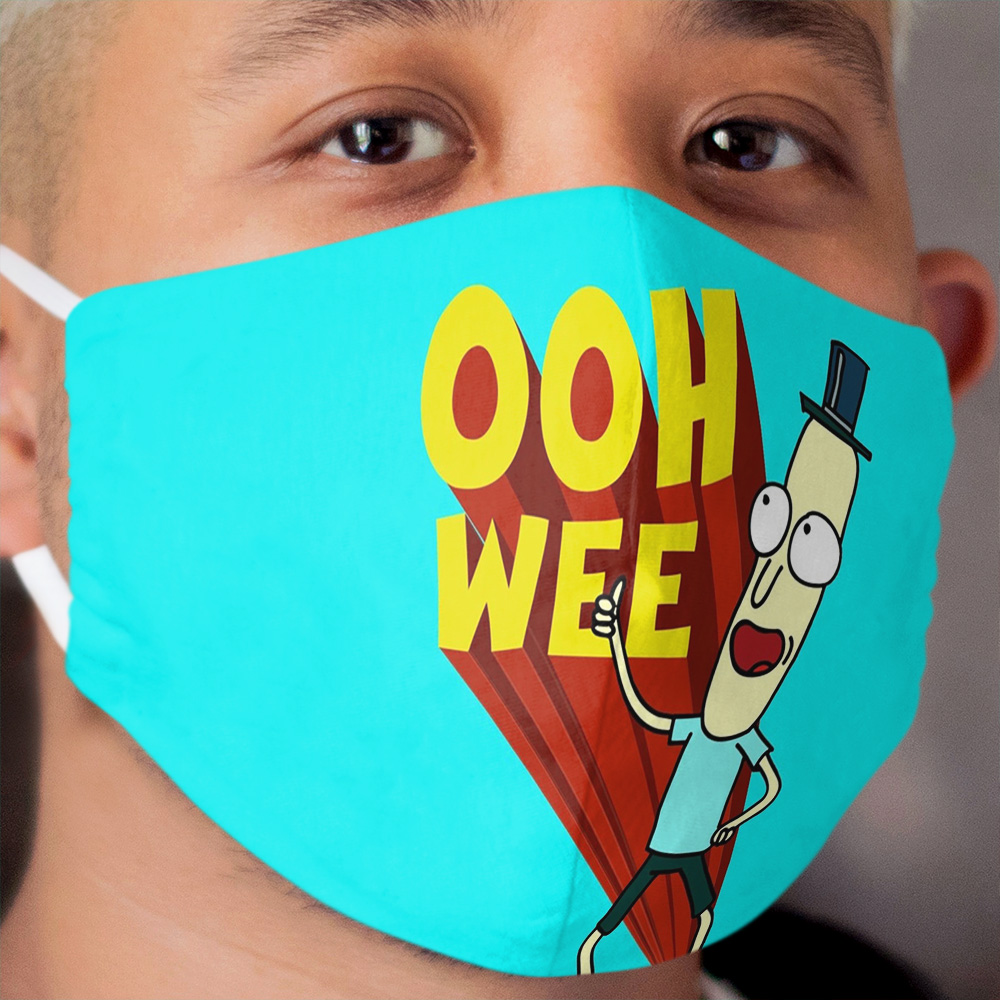 Copia de Rick This is my space, F up | Rick Illumination | Buddha Rick | Design Inspired on Rick and morty tv series Cloth Face Mask