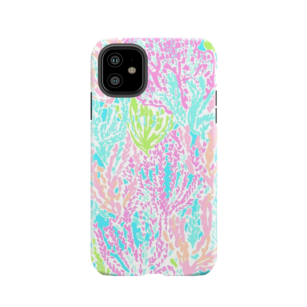 Coral Print Tough Phone Case