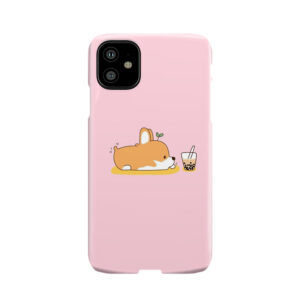Corgi And Bubble Tea Phone Case