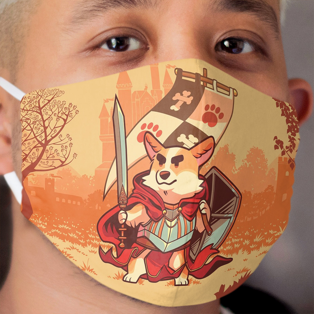Corgi knight Cloth Face Mask