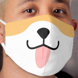 Corgi Mouth Cloth Face Mask