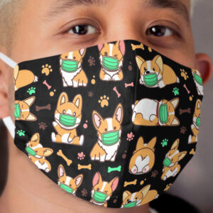 Corgi Quarantine Funny Cloth Face Mask