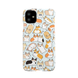 Corgilicious Corgi Doodle Phone Case