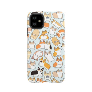 Corgilicious Corgi Doodle Tough Phone Case
