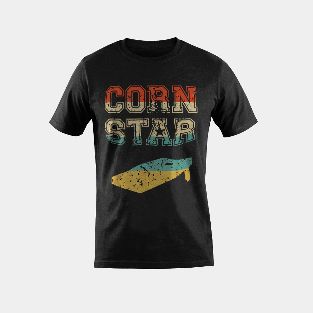 Corn Star Funny Cornhole Tournament T-Shirt
