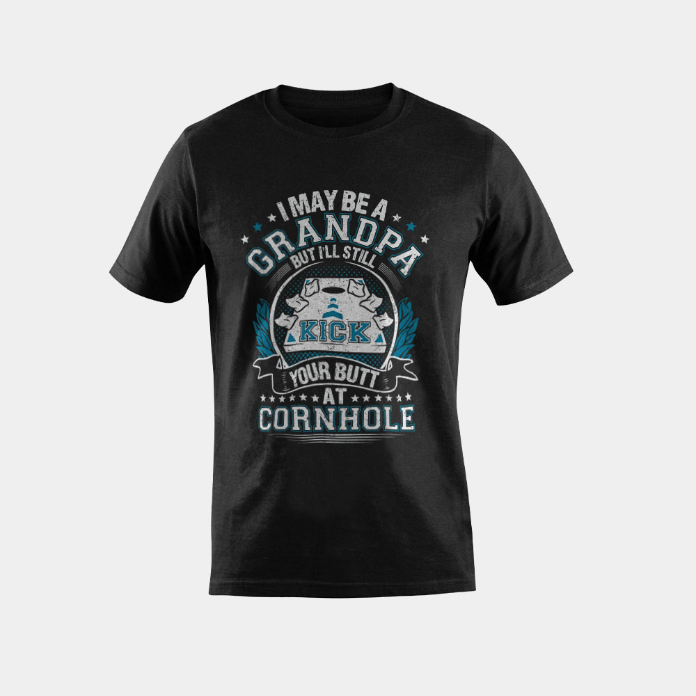 Cornhole Funny Grandpa Cornhole Grandfather Funny Gift T-Shirt