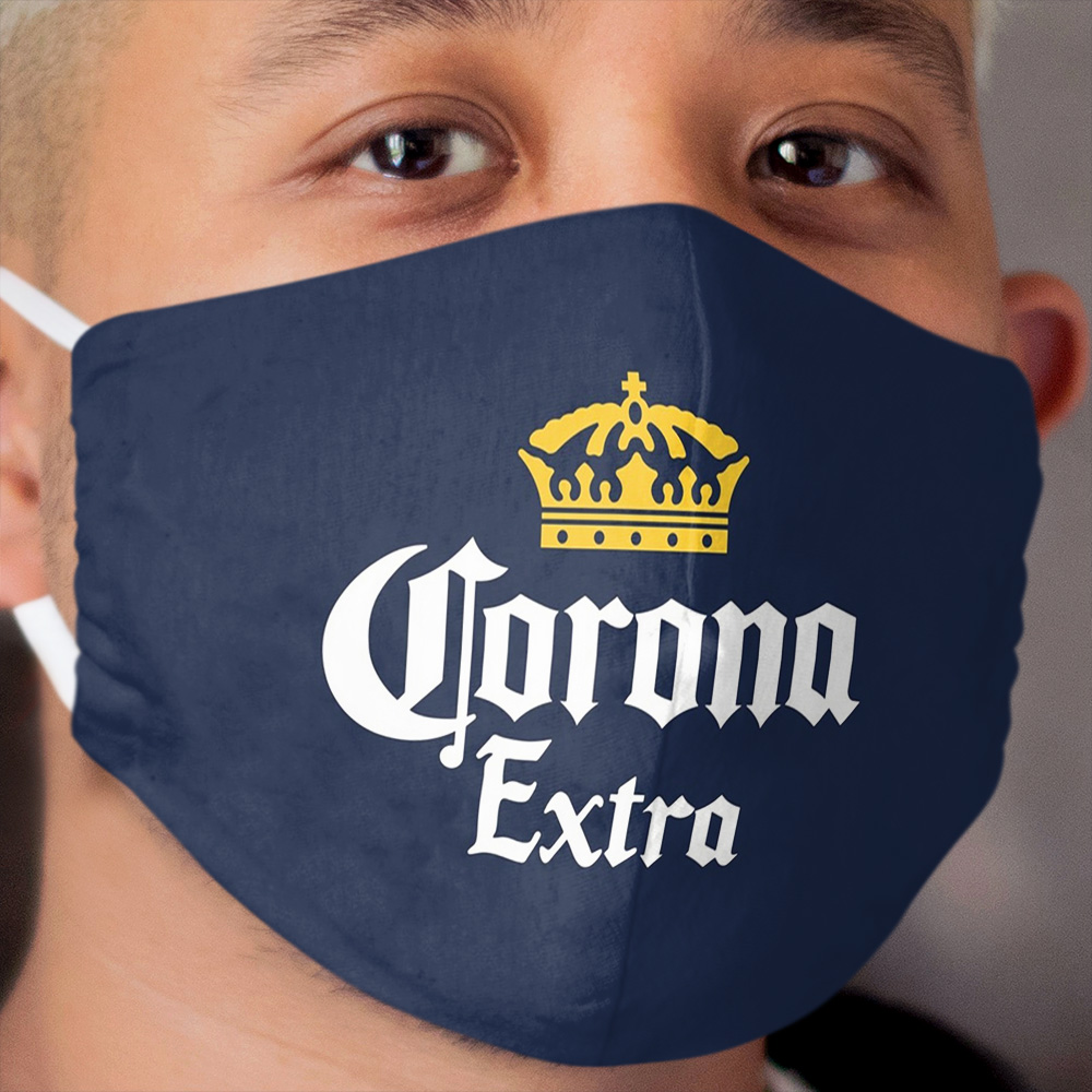 Corona Beer Funny Parody - Cool Motorcycle Or Funny Helmet And Bikers Gifts Cloth Face Mask