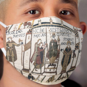 Coronation of Harold (Bayeux Tapestry) Cloth Face Mask