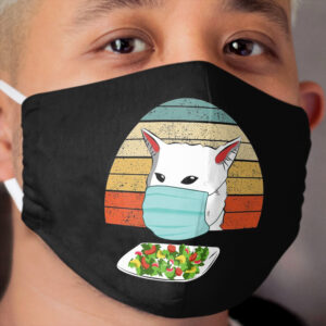 Coronavirus Smudge The Cat is Doing Quarantine Cloth Face Mask