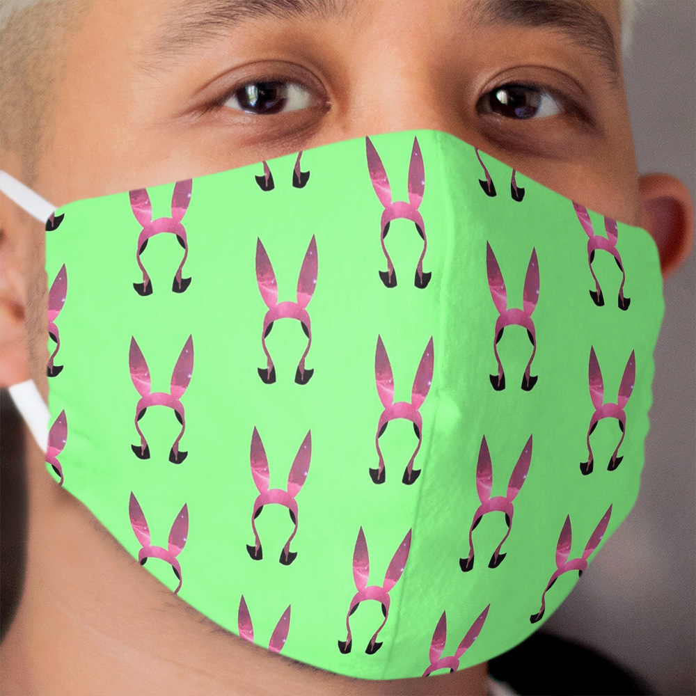Cosmic Bunny Ears Cloth Face Mask