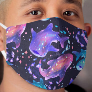 Cosmic Whale Shark Cloth Face Mask