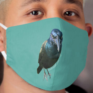 Count Grackula mask teal Cloth Face Mask