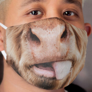 Cow Nose Cloth Face Mask