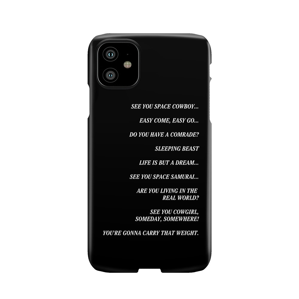 Cowboy Bebop Closing Titles Phone Case
