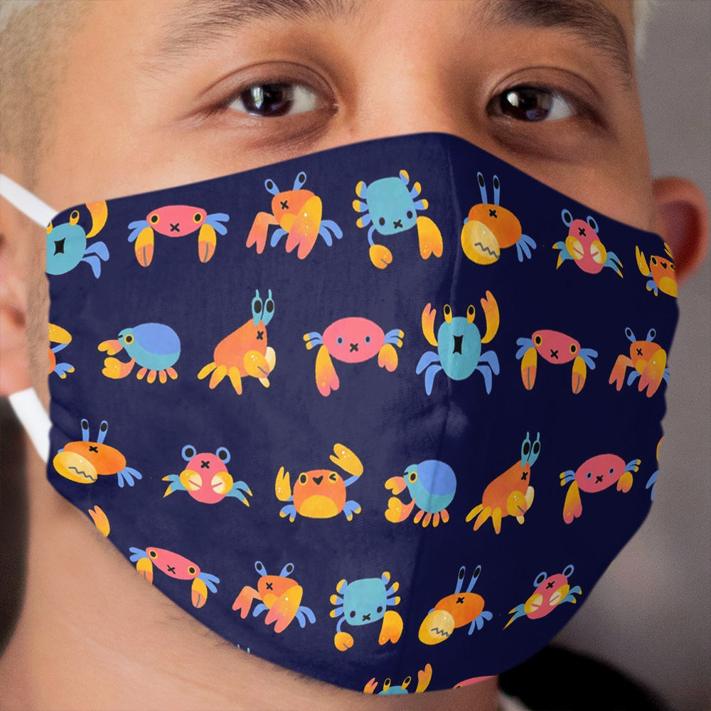 Crab Cloth Face Mask