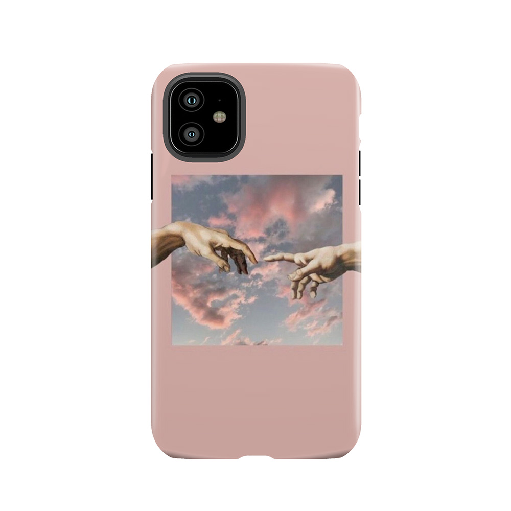 Creation Of Adam Aesthetic Hands Tough Phone Case