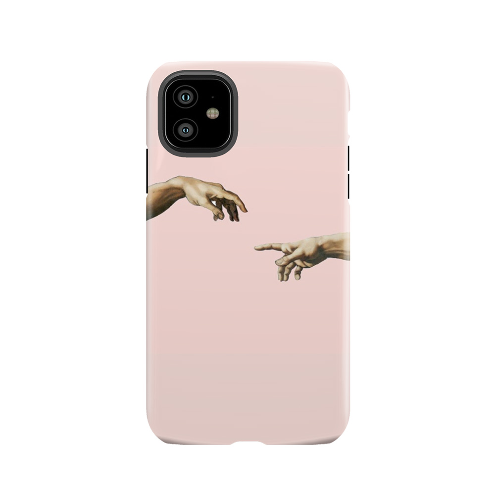 Creation Of Adam - Pink Edit Tough Phone Case