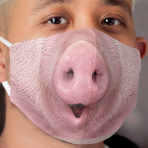 CREATIVE MASK 048: pig nose 2 Cloth Face Mask