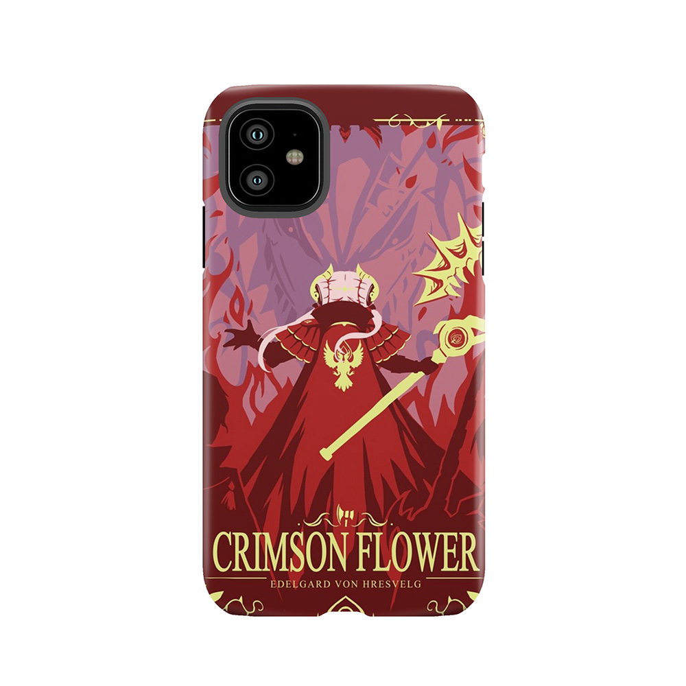 Crimson Flower Tough Phone Case