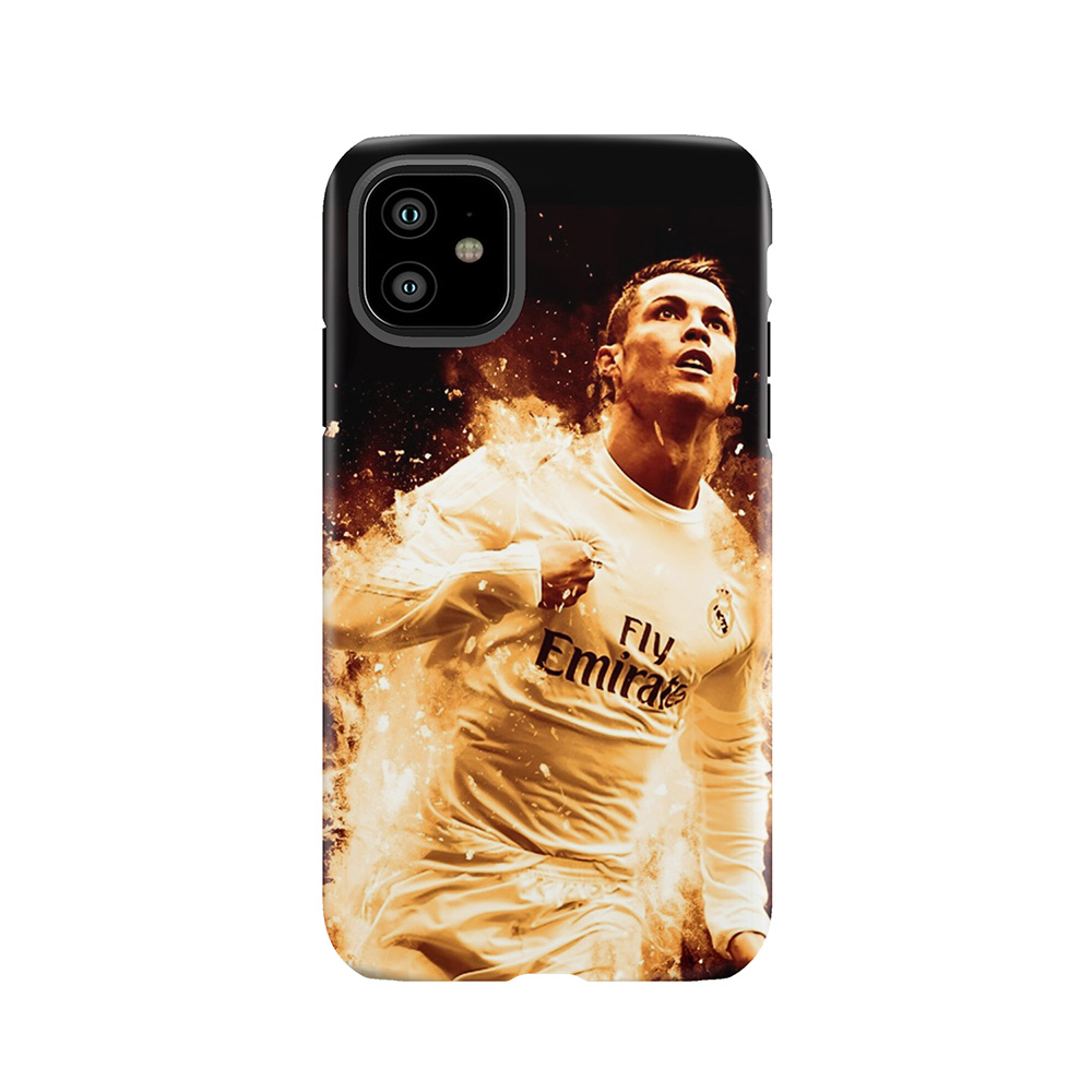 Cristiano Ronaldo 'Cr7' Fire Design Tough Phone Case
