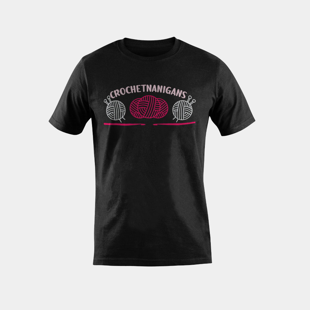 Crochet Yarn Lovers Crochetnanigans Funny Crocheting T-Shirt