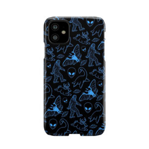 Cryptid Pattern (Blue Lines) Phone Case