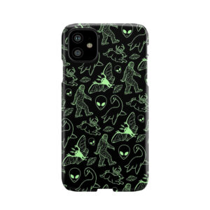 Cryptid Pattern (Green Lines) Phone Case