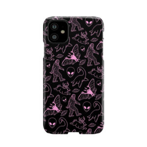 Cryptid Pattern (Pink Lines) Phone Case