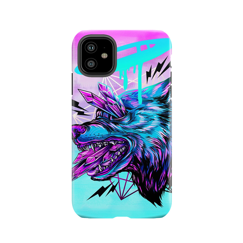 Crystal Wolf Tough Phone Case