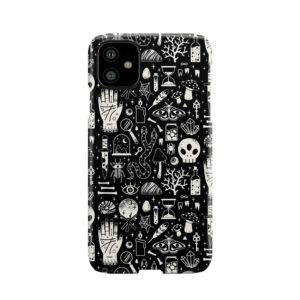 Curiosities: Bone Black Phone Case