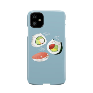 Cute Cat Sushi Rolls Phone Case