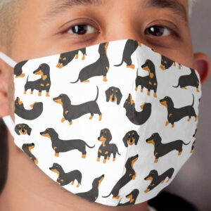 Cute dachshund dogs Cloth Face Mask