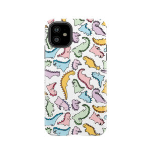 Cute Dino Explosion Tough Phone Case