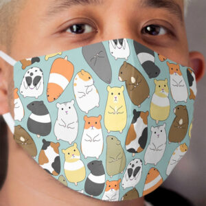 Cute Hamsters Cloth Face Mask