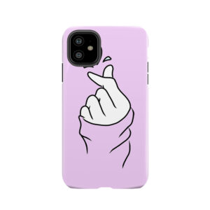 Cute Heart~ Pastel Purple Tough Phone Case
