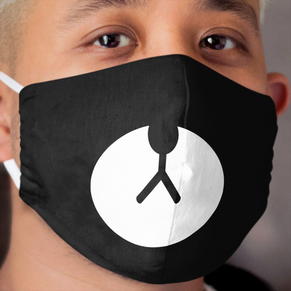 Cute Kpop Bear Black Cloth Face Mask