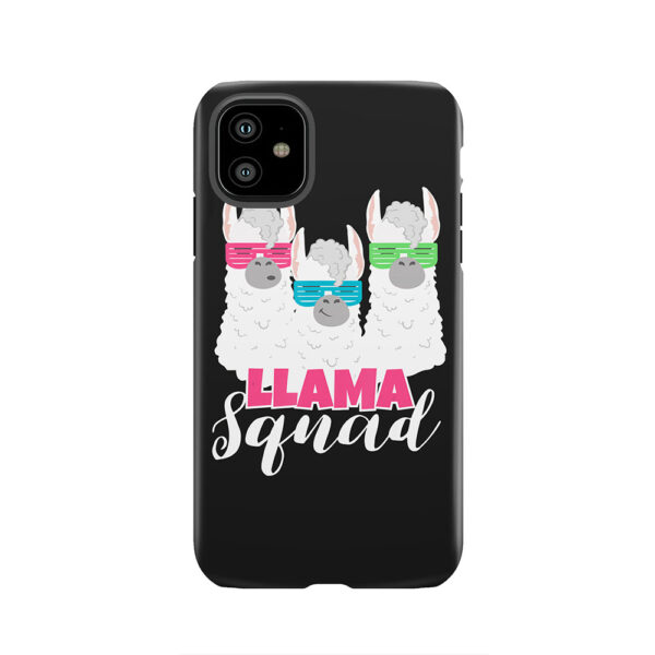 Cute Llama Squad Retro 80s Style Tough Phone Case