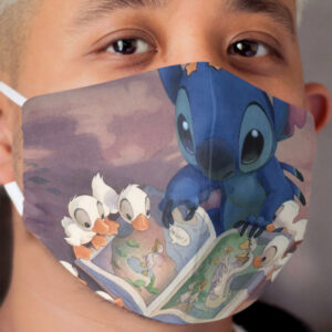 Cute Stitch Reading Cloth Face Mask
