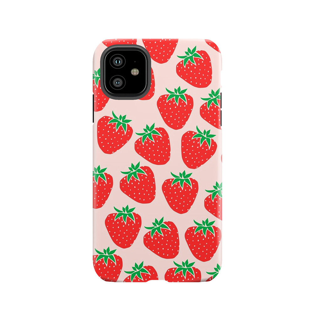 Cute Strawberry Tough Phone Case