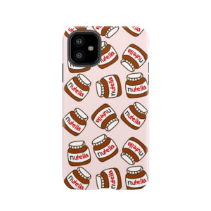 Cute Tumblr Nutella Pattern Tough Phone Case