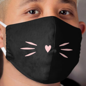 Cute whiskers Cloth Face Mask