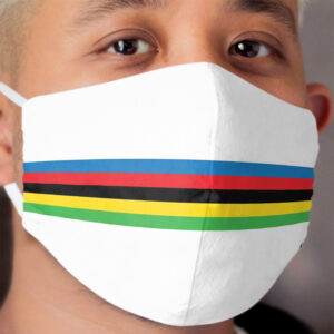 Cycling World Champion Rainbow Stripes Cloth Face Mask