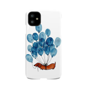 Dachshund Dog And Balloons Phone Case