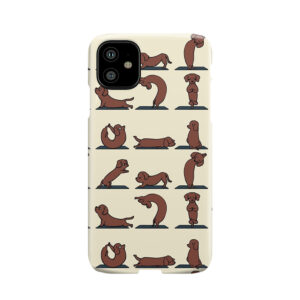 Dachshund Yoga Phone Case