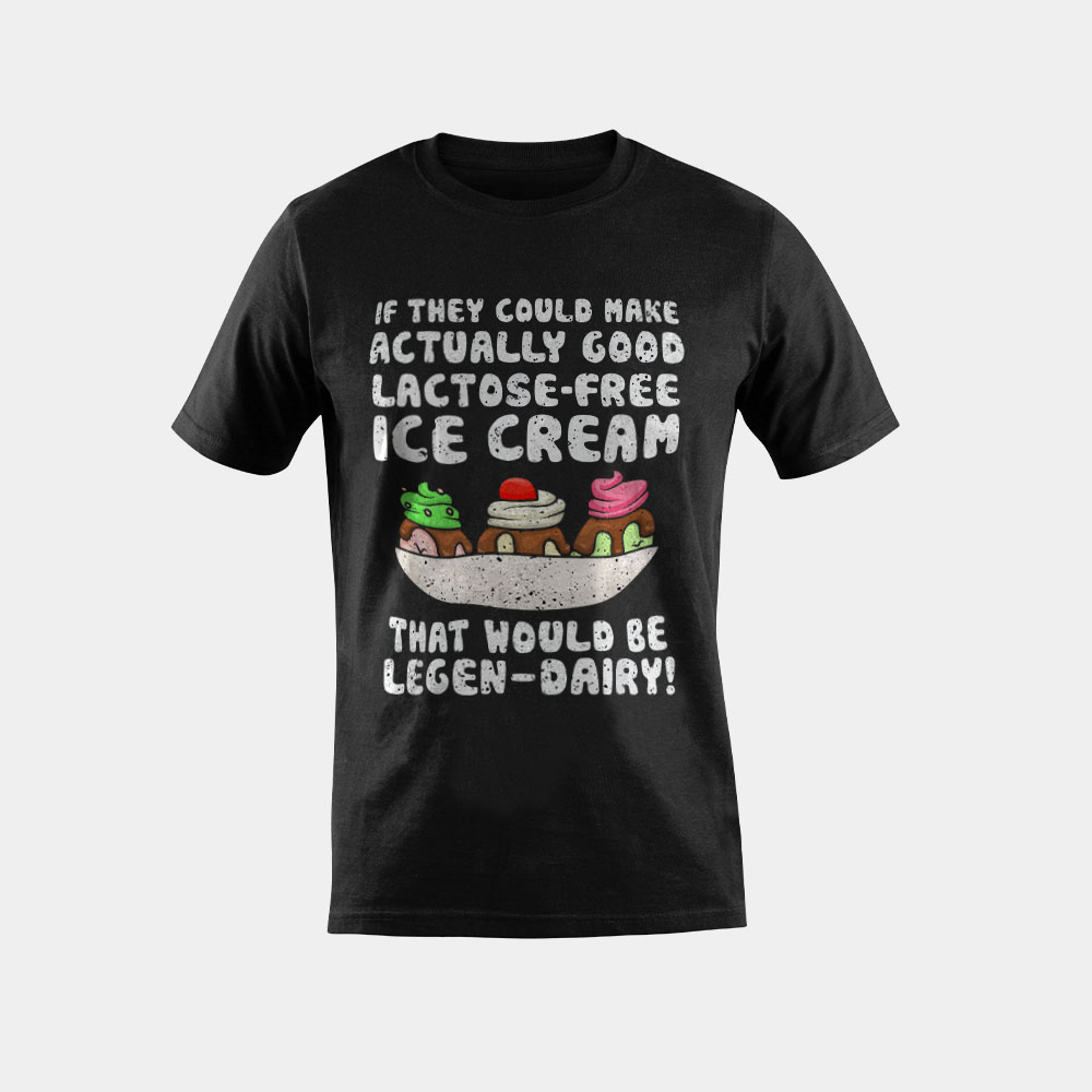 Dairy Free Dairy Allergy Awareness Legen-Dairy T-Shirt