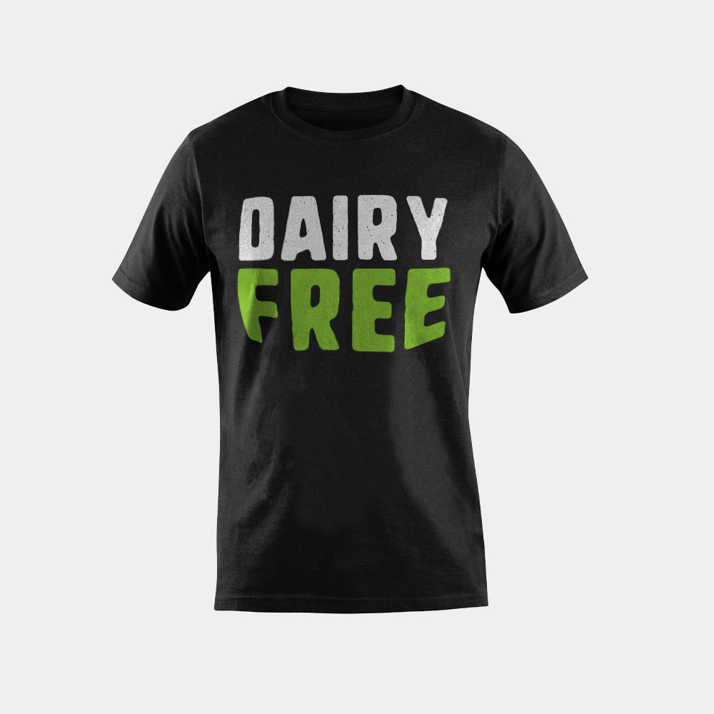 dairy free vegan veganism lactose intolerance t-shirt