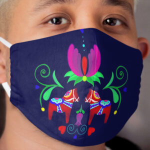 Dala Horses Cloth Face Mask