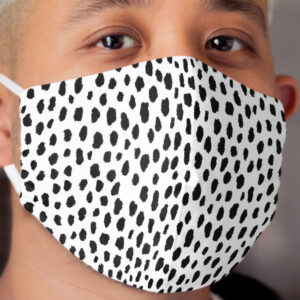 Dalmatian Spots (black/white) Cloth Face Mask