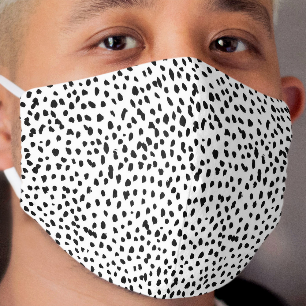 Dalmation Spotty Print Cloth Face Mask